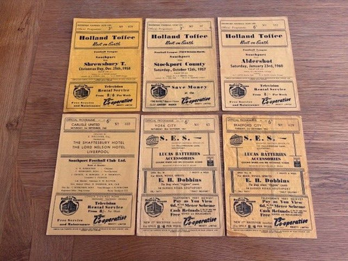 Southport 6 programmes - southport, f.c