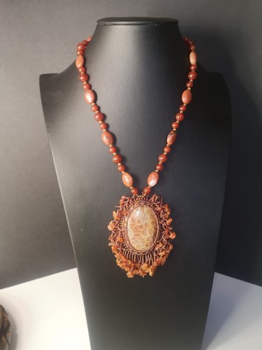 Ooak handmade bead embroidered - handmade,