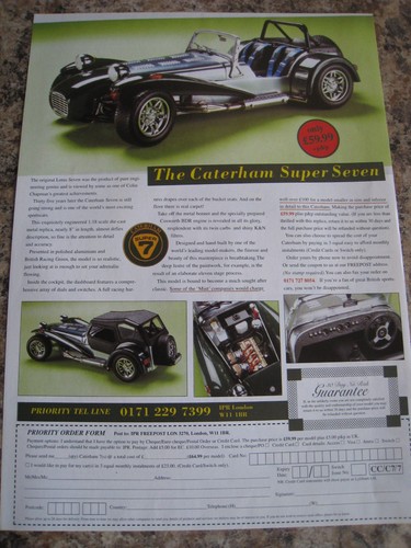 Caterham super seven - super, die-cast
