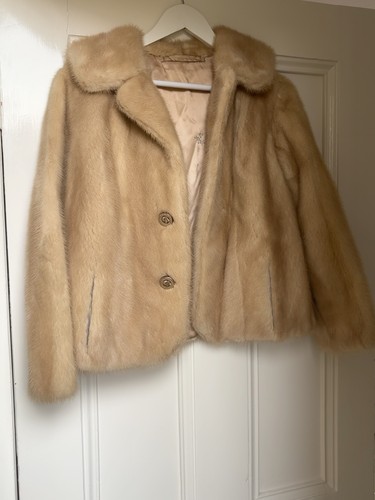Vintage genuine blonde mink - blonde,