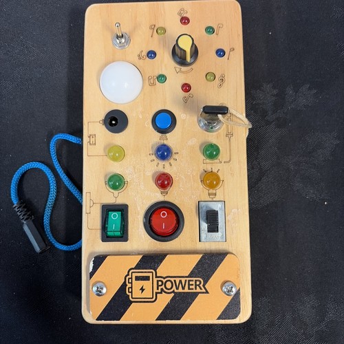 Montessori busy board - with, led