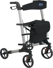 Deluxe Lightweight Folding Four Wheel Rollator, Rollator, Easy Storage and Tr...