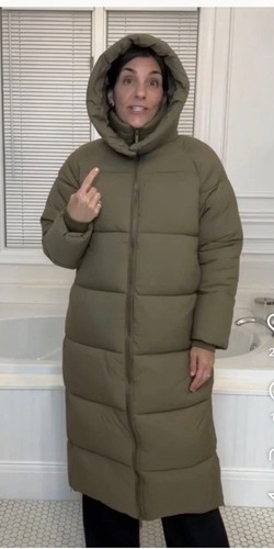 Zara long anorak puffer coat - anorak,