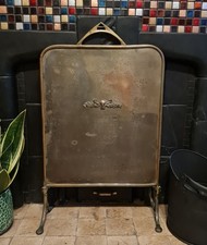 Vintage/Antique Brass Fireplace Hearth Screen/Guard
