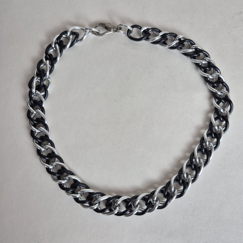Vintage chunky silver black - silver,