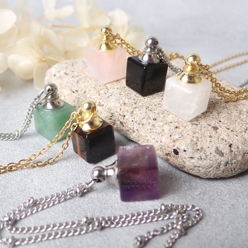 Natural stone perfume bottle - stone,