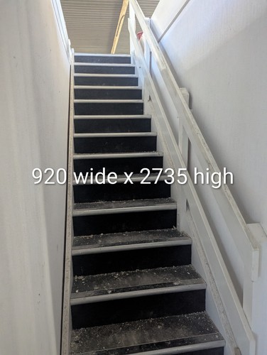 Wooden staircase one piece run - wooden,