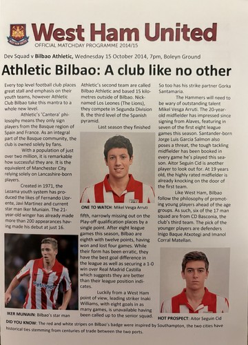 West ham u21 athletic bilbao - west,