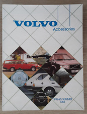 Volvo Accessories Brochure 1986 - 340 360 240 740 760 Saloons Hatchbacks Estates