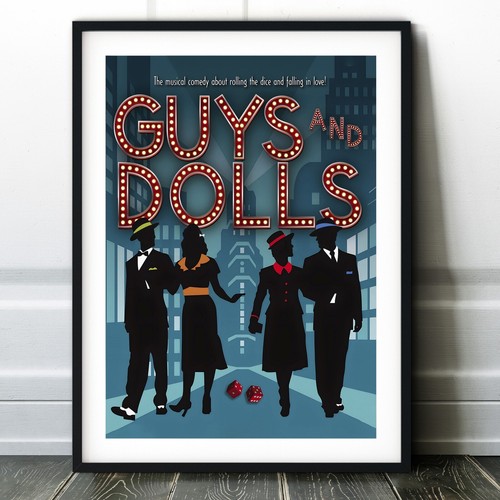 Guys dolls musical poster - &,