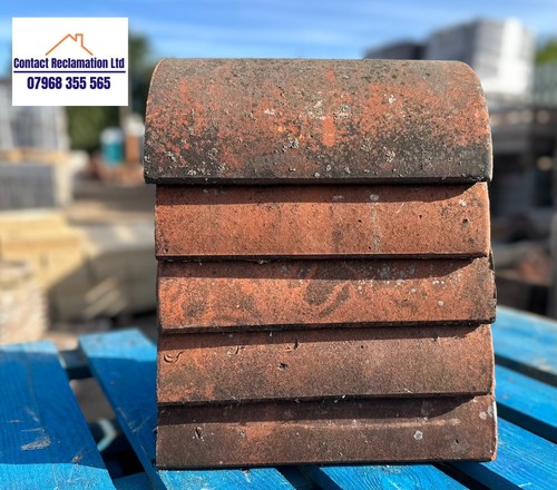 Reclaimed half round clay - round,