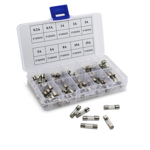 Glass tube fuse set mini - glass, tap