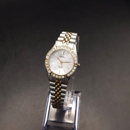 Seiko solar ladies two tone - seiko,