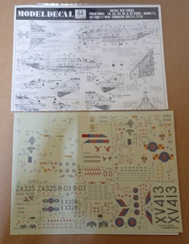 Modeldecal sheet raf - 64,