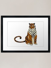 Tiger Beauty Beast Art Framed
