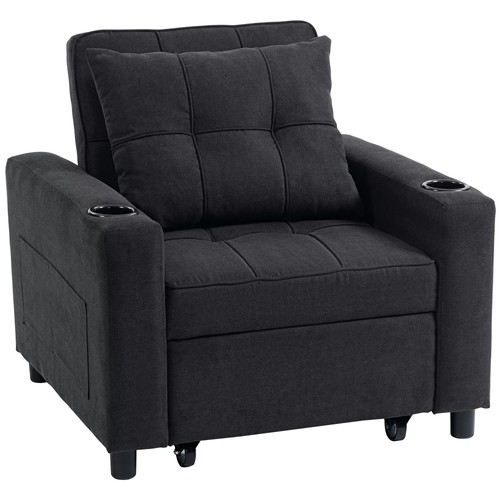 Homcom single sofa bed - homcom,