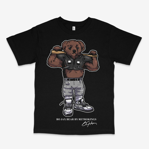 Jax bear black tee - black,