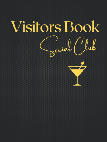 Visitors book social club - book,