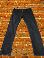DSQUARED2 W36 L32 BLACK SLIM STRAIGHT LOW RISE DENIM JEANS BE COOL BE NICE 36X32
