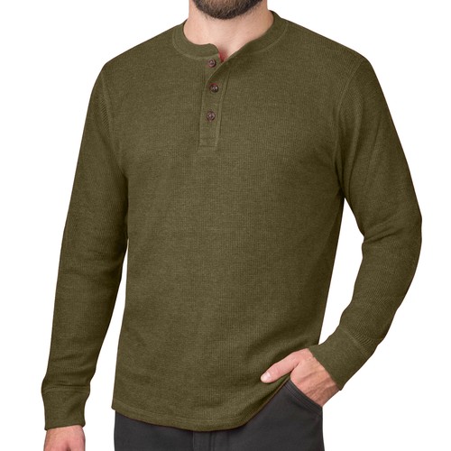 Mens thermal henley - mens,