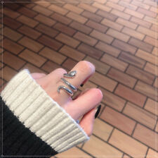 Vintage Snake Shape Adjustable Ring 925 Sterling Silver Womens Ladies Gift Uk
