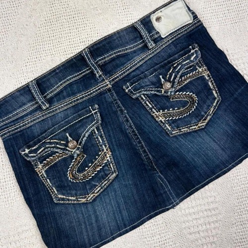 Vintage silver jeans contrast - vintage,