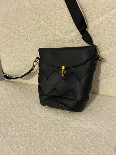 French connection black woven - french,