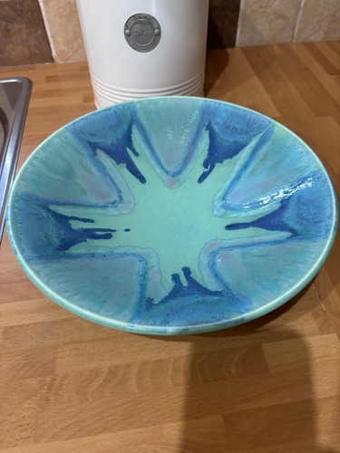 Large poole pottery aqua - poole,