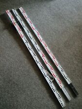 Vintage Clarkson 3 section surveyors levelling staff aluminium 4m good condition