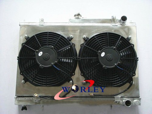 Aluminum radiator shroud - aluminum, radiator+shroud+fan