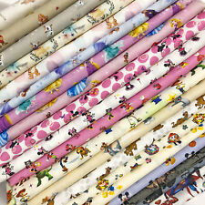 Disney Fabric 100% Cotton Characters Princess Winnie Toy Story Heros 140cm wide!