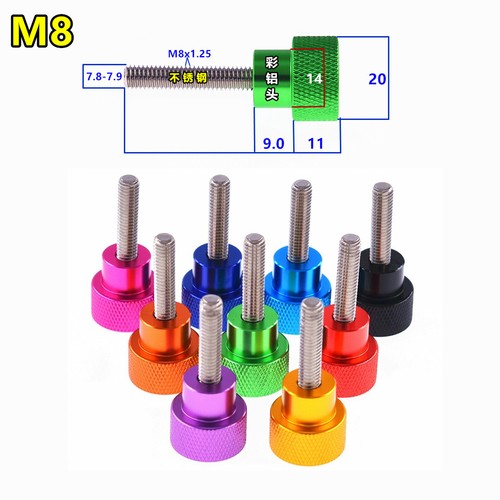 Knurled thumb screws - knurled, a2