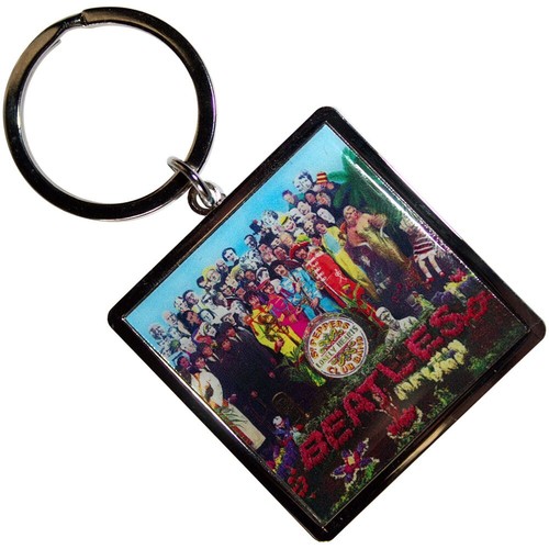 The beatles metal keyring - the,