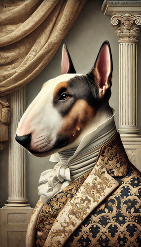 English bull terrier suit dog - suit,