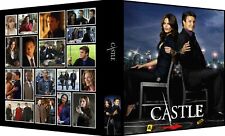 CASTLE Custom 3-Ring Binder Photo Trading Card Album NATHAN FILLION/STANA KATIC
