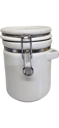 Oggi white ceramic - oggi, jar