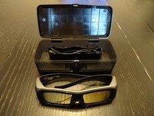 Panasonic 3D Glasses Model TY-EW3D2MA + charging cable + container (1 of 2)