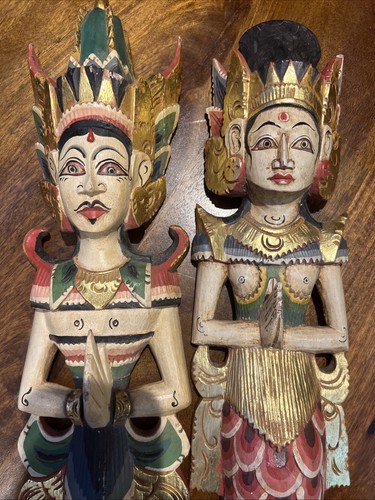 Balinese temple guardian pair - temple,