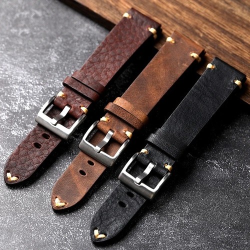 Handmade genuine leather watch - genuine,