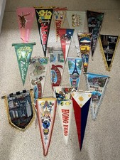 Vintage World Travel Holiday Pennant Flags Bundle x 18.