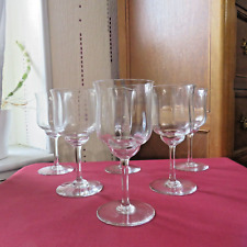 6 Crystal Wine Glasses from