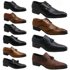 NEW MENS FAUX LEATHER SMART