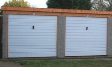 Concrete double garage - concrete,