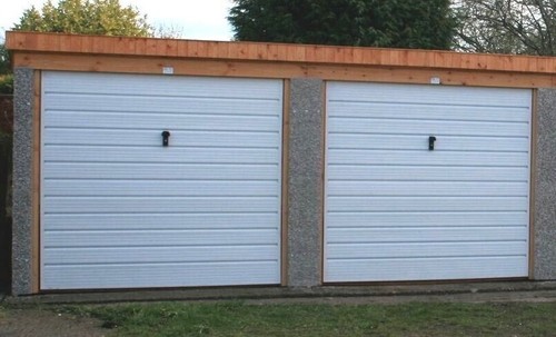 Concrete double garage - double,
