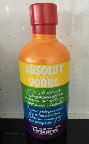 Absolut vodka colours bottle - vodka,