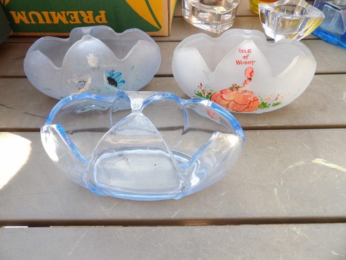Glass posy bowls 2 hand - 3,