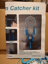 DIY dream catcher kit blue and white