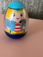 Playskool Weeble Wobble Boy Holding Dog #3 Very Good Condition