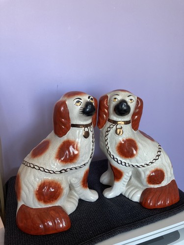 Antique pair staffordshire - antique,, of