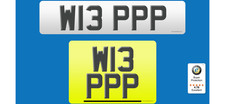 W13 PPP  Private cherished personalised registration plate number